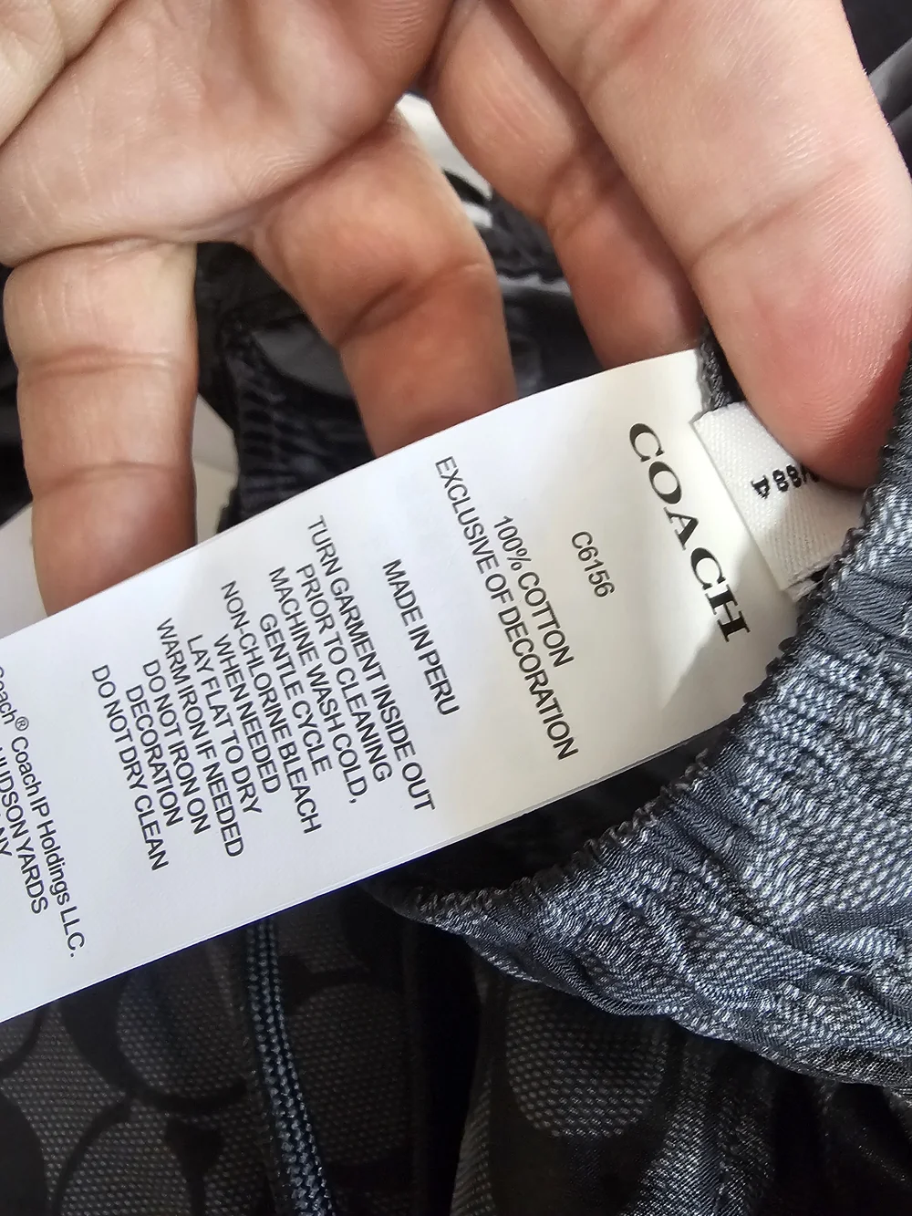 Coach Black Signature Swim Trunks - Picture 7 of 9
